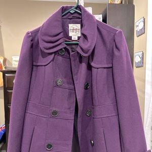 Coat Hydraulic color purple size medium